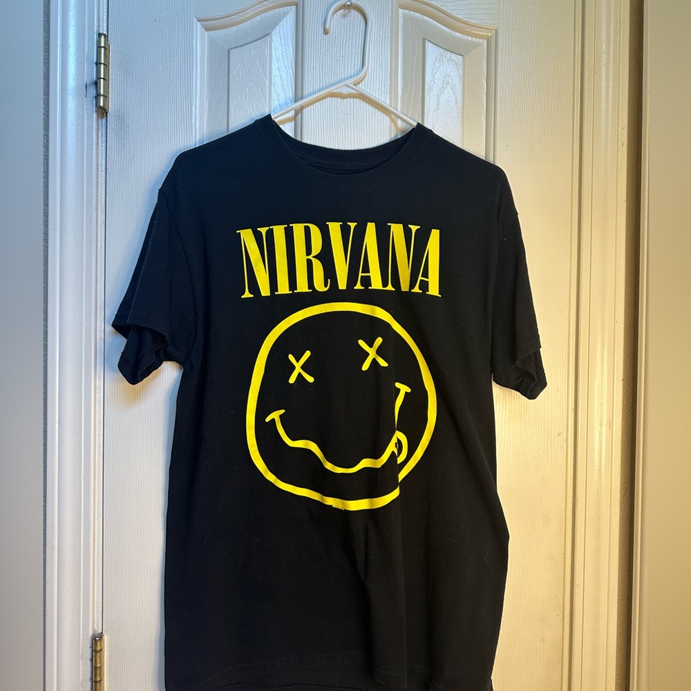 Nirvana Band Logo Vintage Graphic Tee